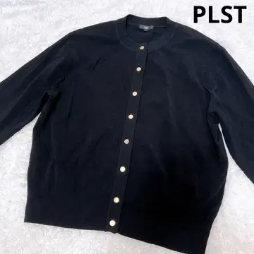 PLST 플라스테 UV컷 레이온 블렌드 메탈 버튼 가디건