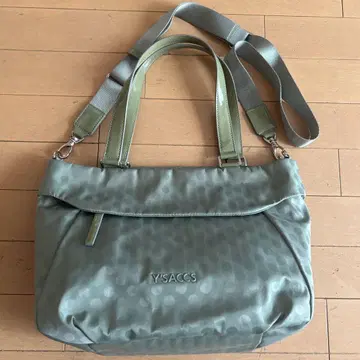 YSACCS 도트 무늬 그린 숄더백