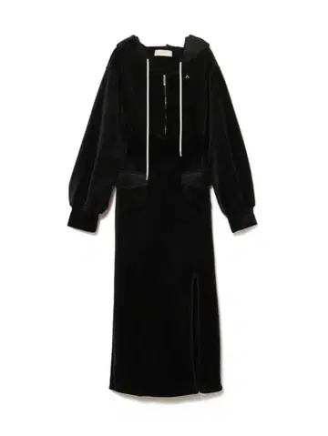 Wendy lace up long dress Black