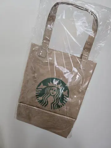 스타벅스 스탠드 빔즈 BEAMS LOGO PVC 쇼핑백 토트