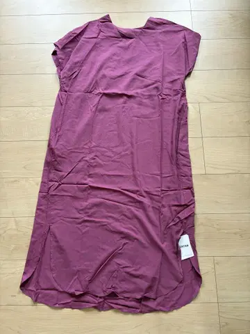 백 턱 원피스 원피스 여성용 무지