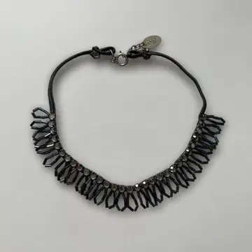 rada 비즈 목걸이 초커 다크 그레이