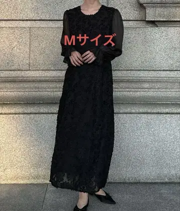 JUNOAH 블랙 레이스 원피스 M/L/XL