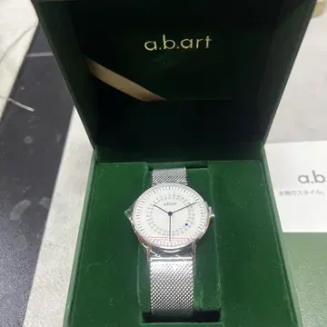 a.b.art 실버 메쉬 손목시계