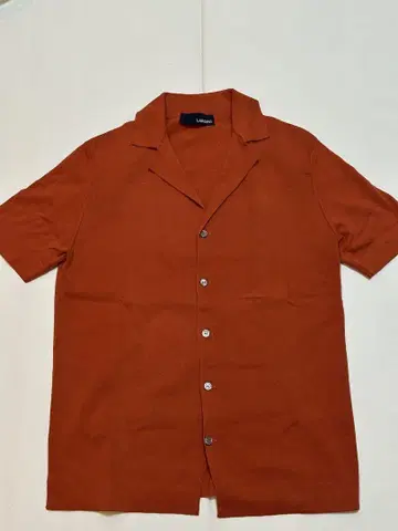 LARDINI 오렌지 반팔 셔츠