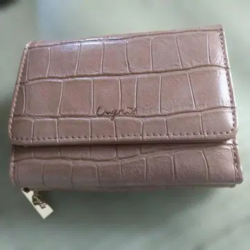 3단 폴더형 지갑 크로커다일 패턴