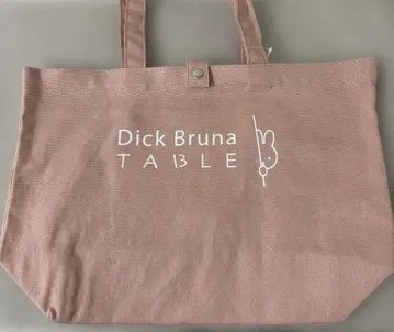 Dick Bruna TABLE 로고 캔버스 토트백 M 피치