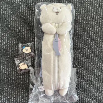 토모다치와 곰 봉제 인형 펜 케이스 핀 배지