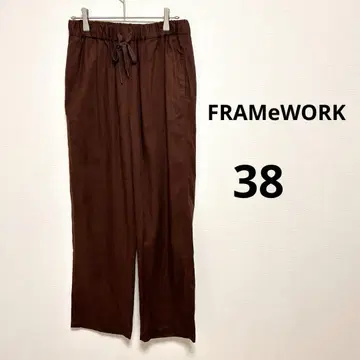 FRAMeWORK 프레임워크 레이온 린넨 트윌 드로스트 팬츠 38