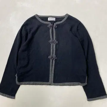 BEAMS BOY 12게이지 차이나 트림 가디건
