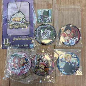 ONE PIECE 캔뱃지 5개 러버 마스코트
