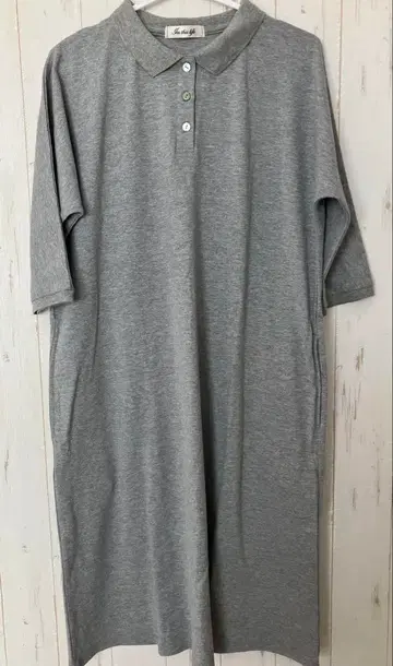 폴로 옷깃 루즈핏 원피스