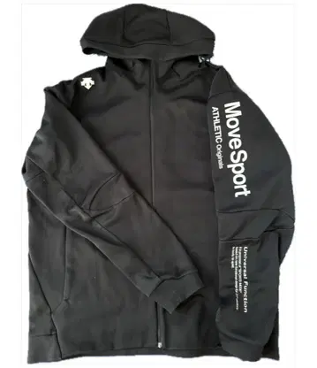 Move Sport 풀 집업 후드티 블랙 [ XO ]