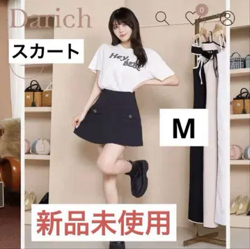 새상품 Darich 플리츠 미니 스커트