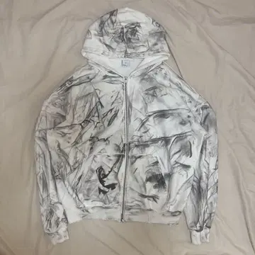 XU dirty washing zipup hoodie