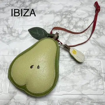 IBIZA 이비자 파우치 양배추 가죽 후르츠 코인 케이스 멀티 케이스