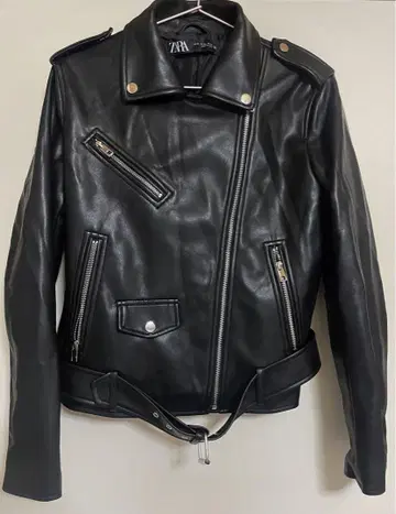 ZARA 블랙 라이더 자켓 XL