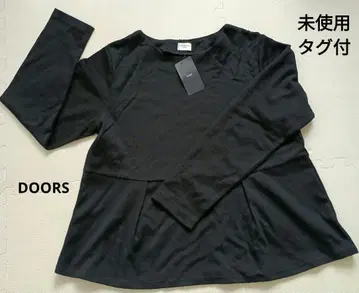 URBAN RESEARCH DOORS 블랙 페플럼 풀오버 M