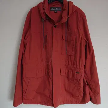 EddieBauer 오렌지 후드 부착 마운틴 후드티 USED품
