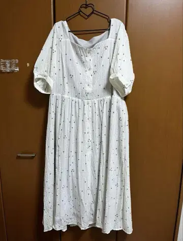 쿠레트 CLETTE 롱 원피스 반팔 원피스 4L