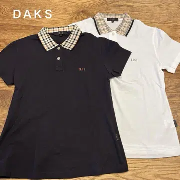 DAKS 반팔 피케 셔츠 2장 세트 사이즈 10