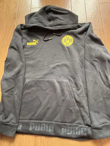 PUMA BVB 09 그레이 후드티