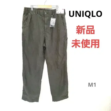 UNIQLO 미사용 새상품 와이드 핏 카고 팬츠 올리브 컬러