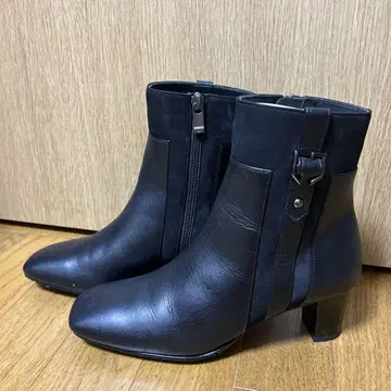 일본제 BARCLAY 블랙 가죽 부츠 23.5cm