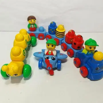 레고 듀플로 프리모 LEGO duplo 비행기 기차 애벌레 사람