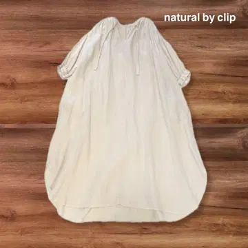 새상품급 natural by clip 린넨 볼륨 원피스 린넨 100%