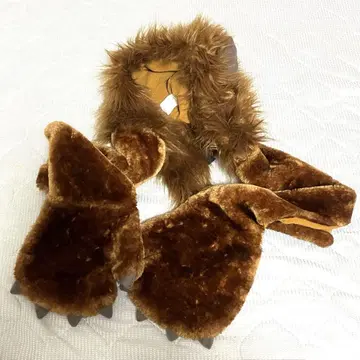 미녀와 야수 후드 부착 머플러 도쿄 디즈니 리조트 한정판