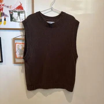 MHL 니트 베스트 DK BROWN 마가렛호웰
