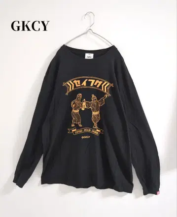 GKCY 지키시 긴팔T셔츠 오키나와 안가마 롱T 블랙 X L