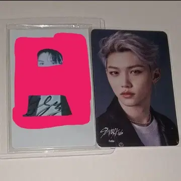 StrayKids 필릭스 사인 폴라로이드 친필 사인 폴라로이드 스키즈