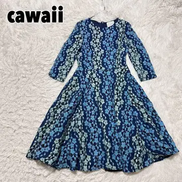 cawaii 카와이 전체 레이스 꽃무늬 원피스