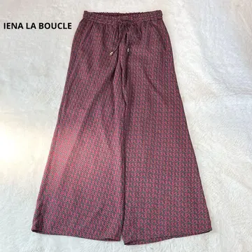IENA LA BOUCLE 이지 팬츠 지오메 프린트