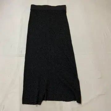 JEANASIS 지나시스 멜란지 니트 스커트 롱 F 블랙