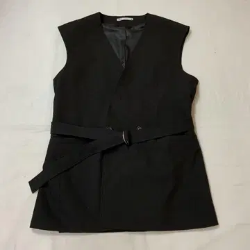 ZARA 자라 테일러드 베스트 블랙 M