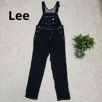 Lee 다크 블루 데님 오버롤 살로펫 XS