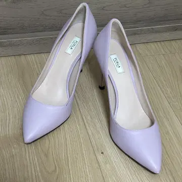 FURLA 라벤더 가죽 스틸레토 하이힐