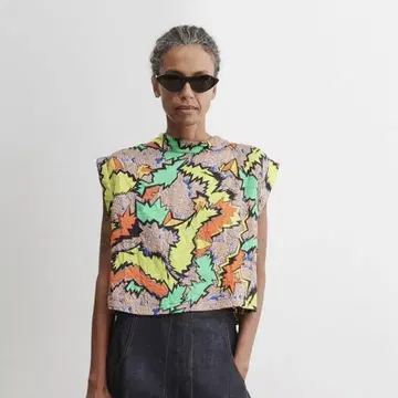 RACHEL COMEY 슬리브리스 상의 멀티 컬러