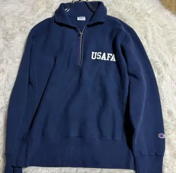 새상품급 champion USAFA 하프 지퍼 단색 택 복각 L 챔피언