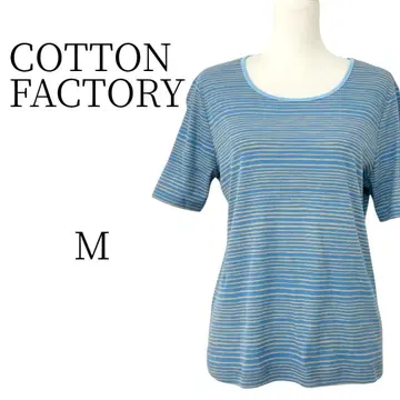 새상품급 COTTON FACTORY 스카이블루 반팔 T셔츠 티셔츠 M