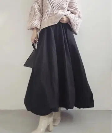Ameri UNDRESSED 벌룬 스커트 블랙 벌룬