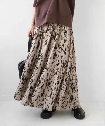 JOURNAL STANDARD 레리움 애니멀 프린트 캉캉 스커트