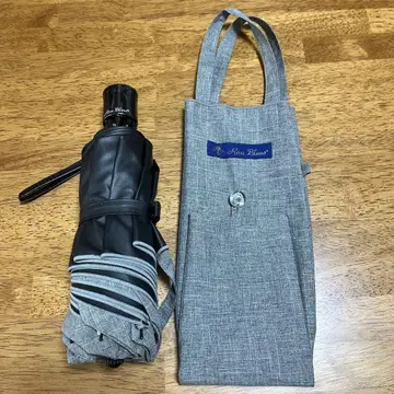 아시야 로사 블랑 3단 접이식 바지 그레이 UV 열차단 접이식 우산