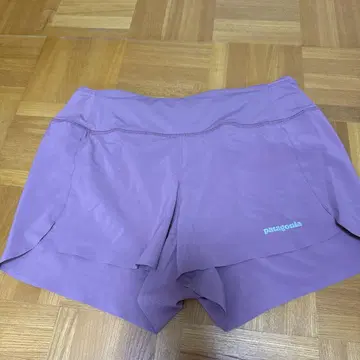 patagonia 보라색 숏팬츠 허리 포켓 부착