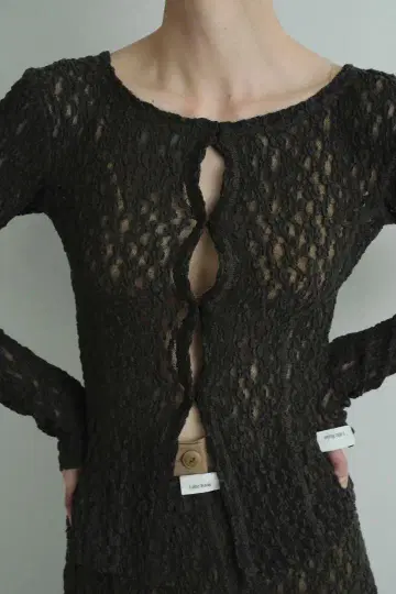 Little Suzie LACE 2WAY TOPS / charcoal