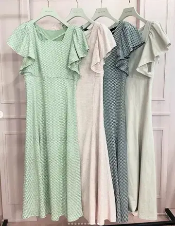 anmille 레이스업 티셔츠 OP 블랙
