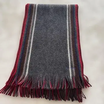 폴스미스 머플러 스트라이프 프린지 양모 100% 독일제